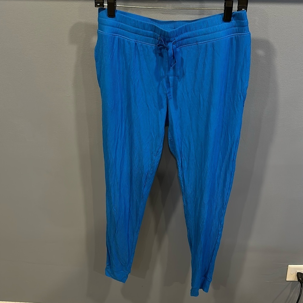Little Sleepies cobalt Ribbed Women's Pajama Pants Size Small